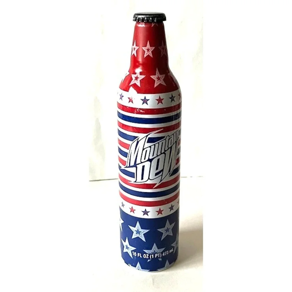 Lot Of 4 Mt Dew Aluminum Bottles RARE UNOPENED 2008 Collectibles ALL‎ Different